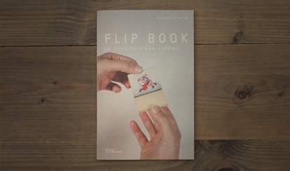 cover of book shows 2 hands holding a flip book