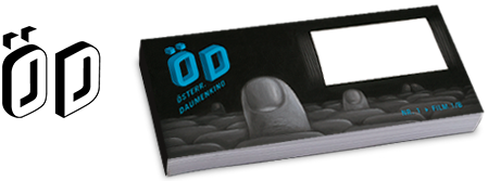 ÖD logo and a flip book
